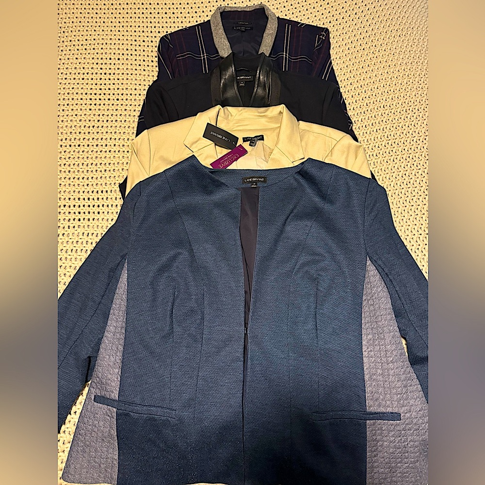 Lot of 4 Lane Bryant blazers size 18-20